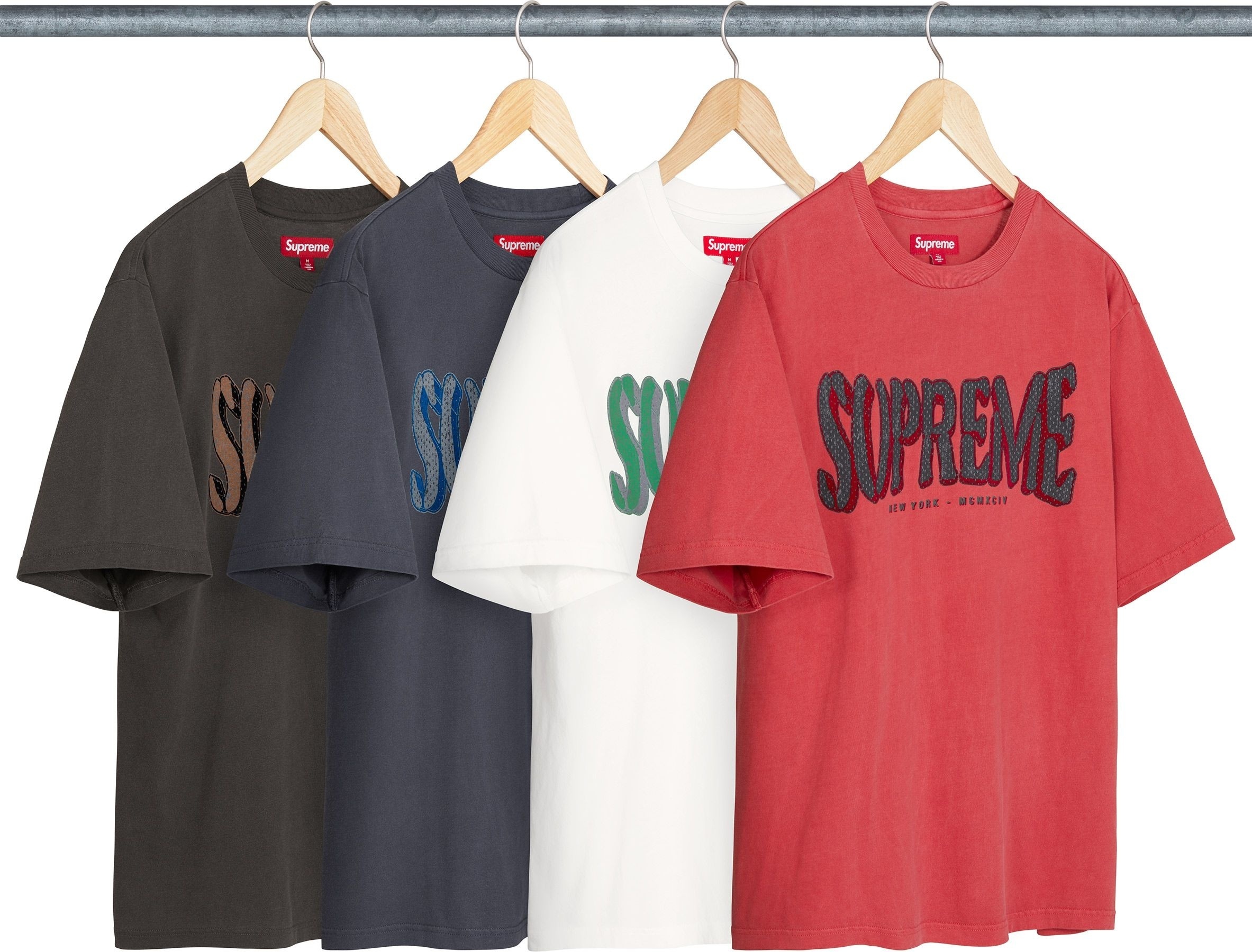 Flocked Washed S/S Top